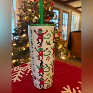 Starbucks x Roller Rabbit 24 oz holiday tumbler. BRAND NEW